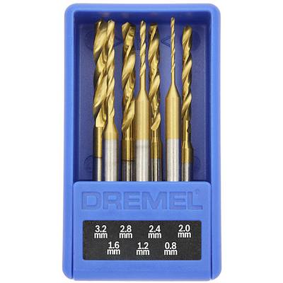 Dremel MAX 628 DM 26150628DM Præcisionsbor-sæt 0.8 mm, 1.2 mm, 1.6 mm, 2 mm, 2.4 mm, 2.8 mm, 3.2 mm 1 stk-0