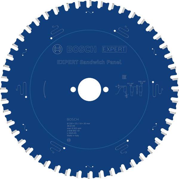 Bosch Accessories 2608902131 2608902131 Rundsavblad Antal tænder (per tomme): 48 1 stk-2