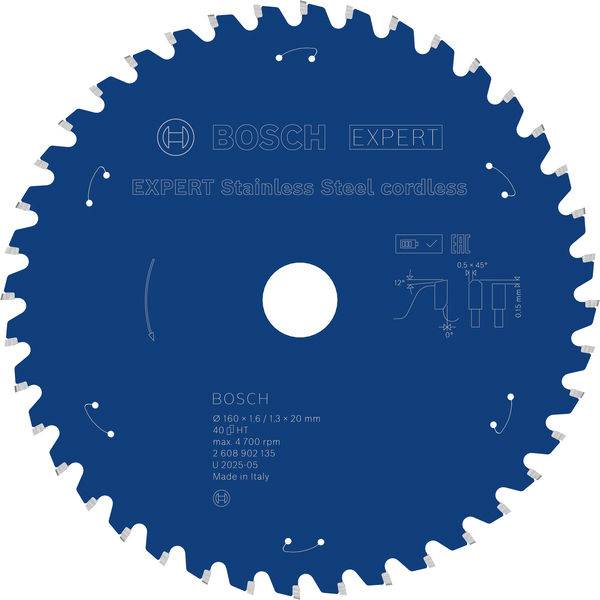 Bosch Accessories 2608902135 2608902135 Rundsavblad Antal tænder (per tomme): 40 1 stk-2