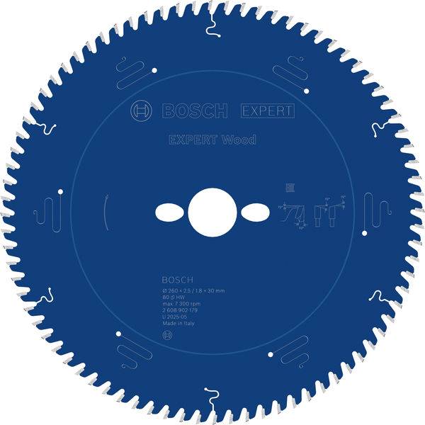 Bosch Accessories 2608902179 2608902179 Rundsavblad Antal tænder (per tomme): 80 1 stk-12