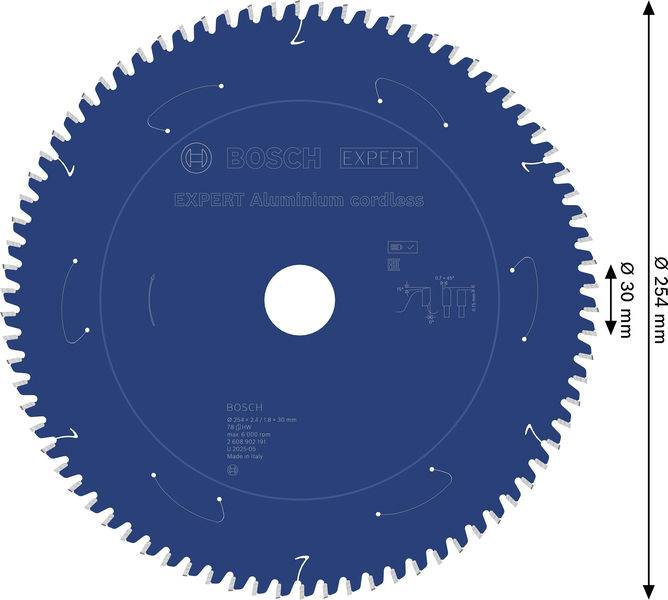 Bosch Accessories 2608902191 2608902191 Rundsavblad Antal tænder (per tomme): 78 1 stk-1