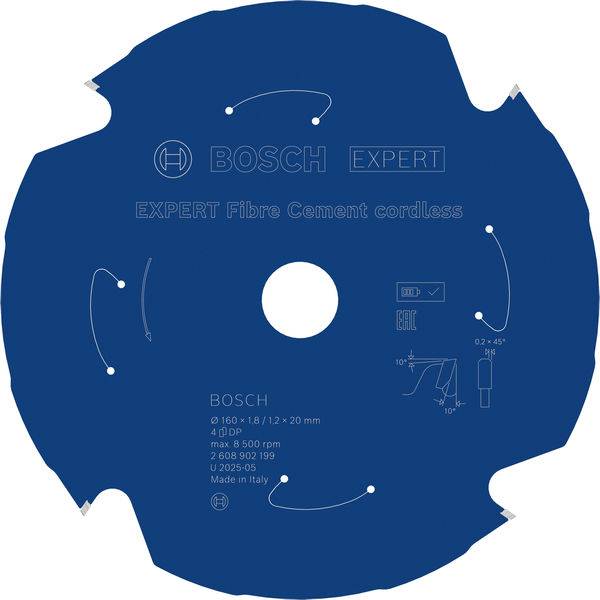 Bosch Accessories 2608902199 2608902199 Rundsavblad Antal tænder (per tomme): 4 1 stk-2