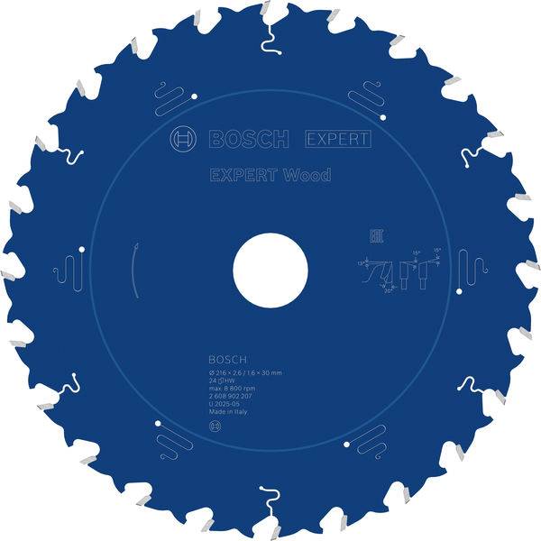 Bosch Accessories 2608902207 2608902207 Rundsavblad Antal tænder (per tomme): 24 1 stk-1