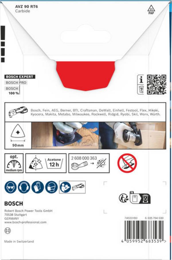Bosch Accessories 2608902064 2608902064 Carbide-RIFF MultiTool-savklinger    1 stk