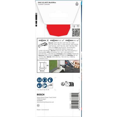 Bosch Accessories 2608902070 2608902070 Karbid MultiTool-savklinger 32 mm 1 stk-0