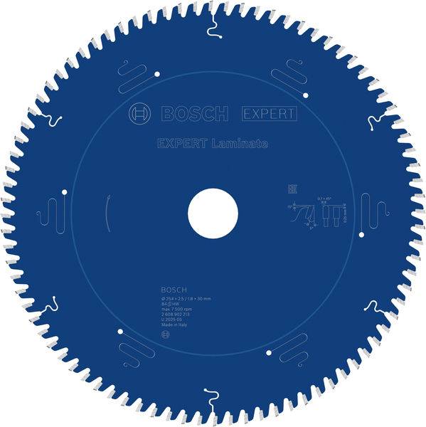 Bosch Accessories 2608902213 2608902213 Rundsavblad Antal tænder (per tomme): 84 1 stk-2