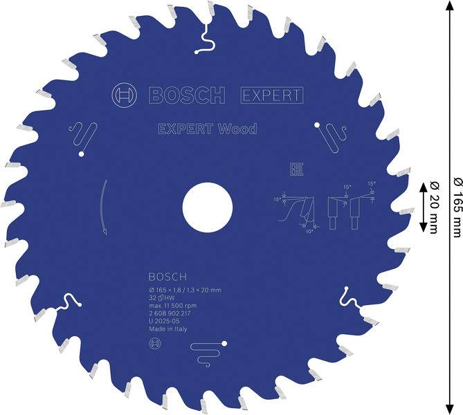 Bosch Accessories 2608902217 2608902217 Rundsavblad Antal tænder (per tomme): 32 1 stk-1