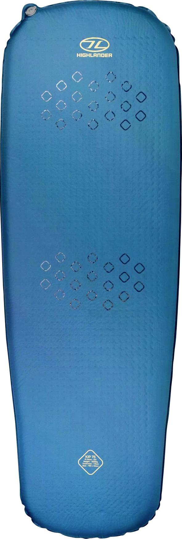 En grøn sovepose med mumieform designet til udendørs camping. Den har vandret quilting og en hætte for ekstra varme.