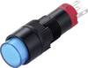 TRU COMPONENTS TC-14939968 Trykknap 250 V/AC 3 A 1 x On/(On) Tastende Blå (L x B x H) 38 x 12 x 12 mm IP40 1 stk
