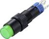 TRU COMPONENTS TC-14940008 Trykknap 250 V/AC 3 A 1 x On/(On) Tastende Grøn (L x B x H) 37.2 x 9.8 x 9.8 mm IP40 1 stk