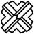 Sort geometrisk knudelignende logo lavet af sammenfiltrede diagonale bånd inden i en ottekantet omkreds.