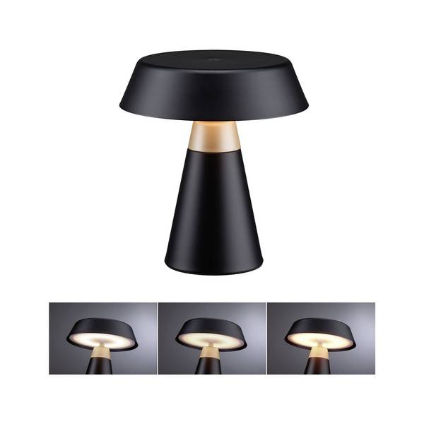 Paulmann Lirox 77060 Bordlampe LED (RGB)  1.5 W  Sort, Champagnefarvet