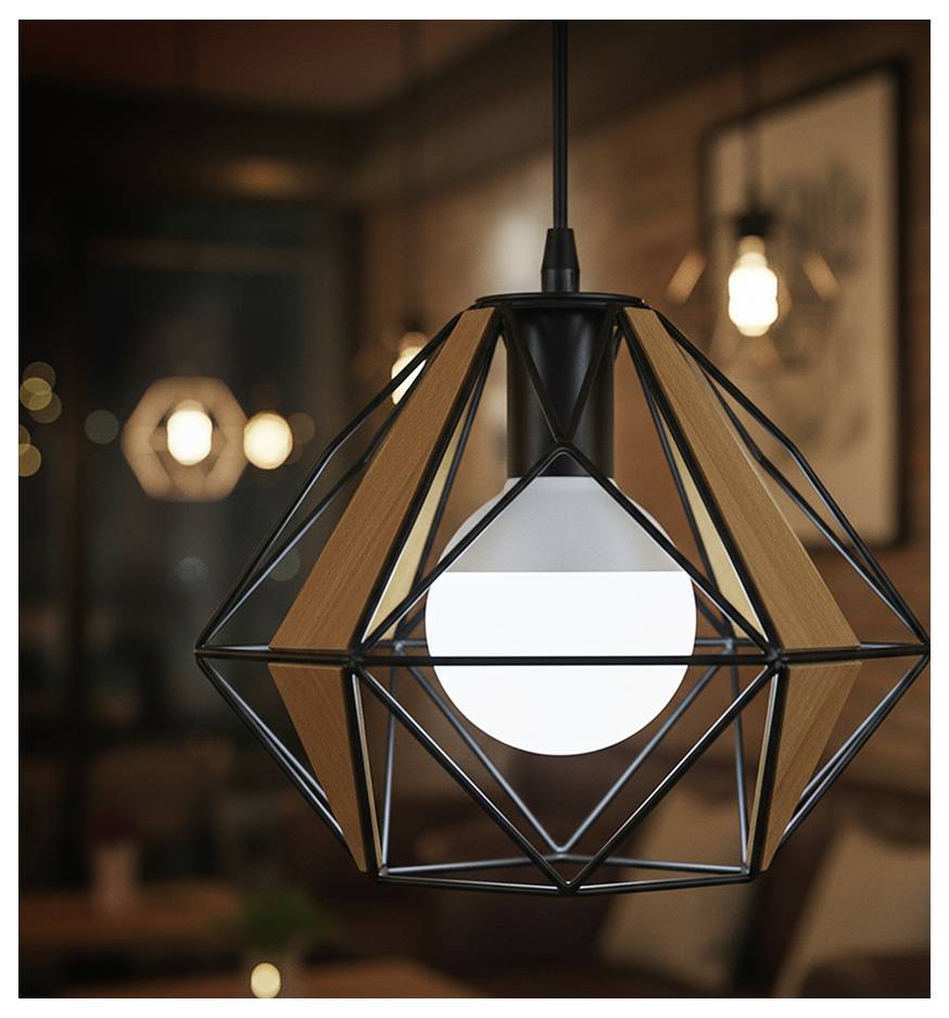 LED reflektorbulb vist på sort baggrund, mærket 'LED REFLEKTORBULB' med dimensioner Ø39 mm og 67 mm.