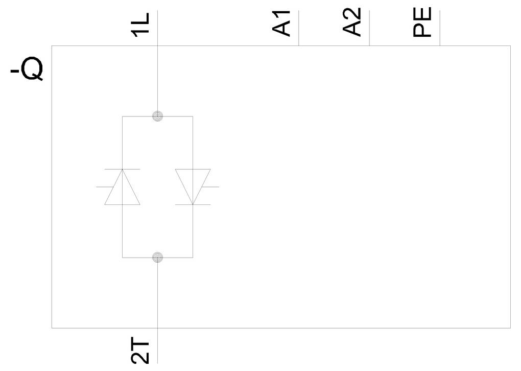 Siemens Halvlederkontaktor 3RF33803BA24 80 A Koblingsspænding (max.): 460 V/AC Øjeblikkelig værdiskift 1 stk-1