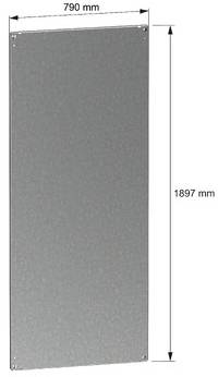 Schneider Electric NSYMP208L Tilbehør til fordelerskab Mounting plate Stål 1 stk-1