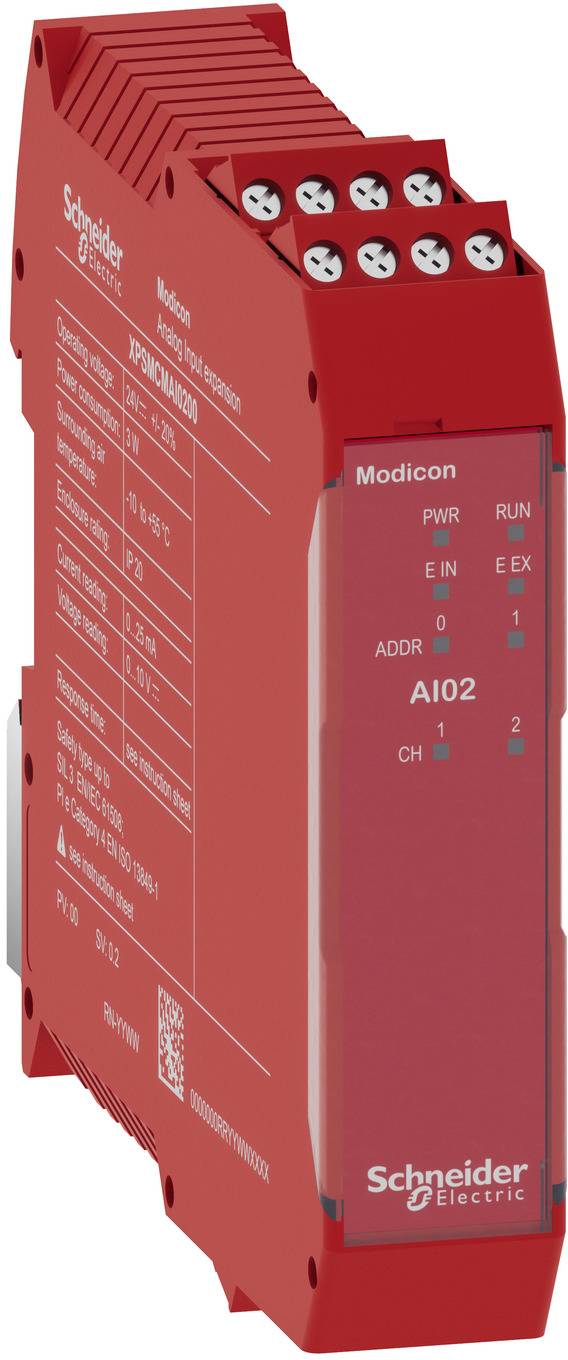 Schneider Electric XPSMCMAI0200 XPSMCMAI0200 Overvågningsrelæ Antal analoge indgange: 2