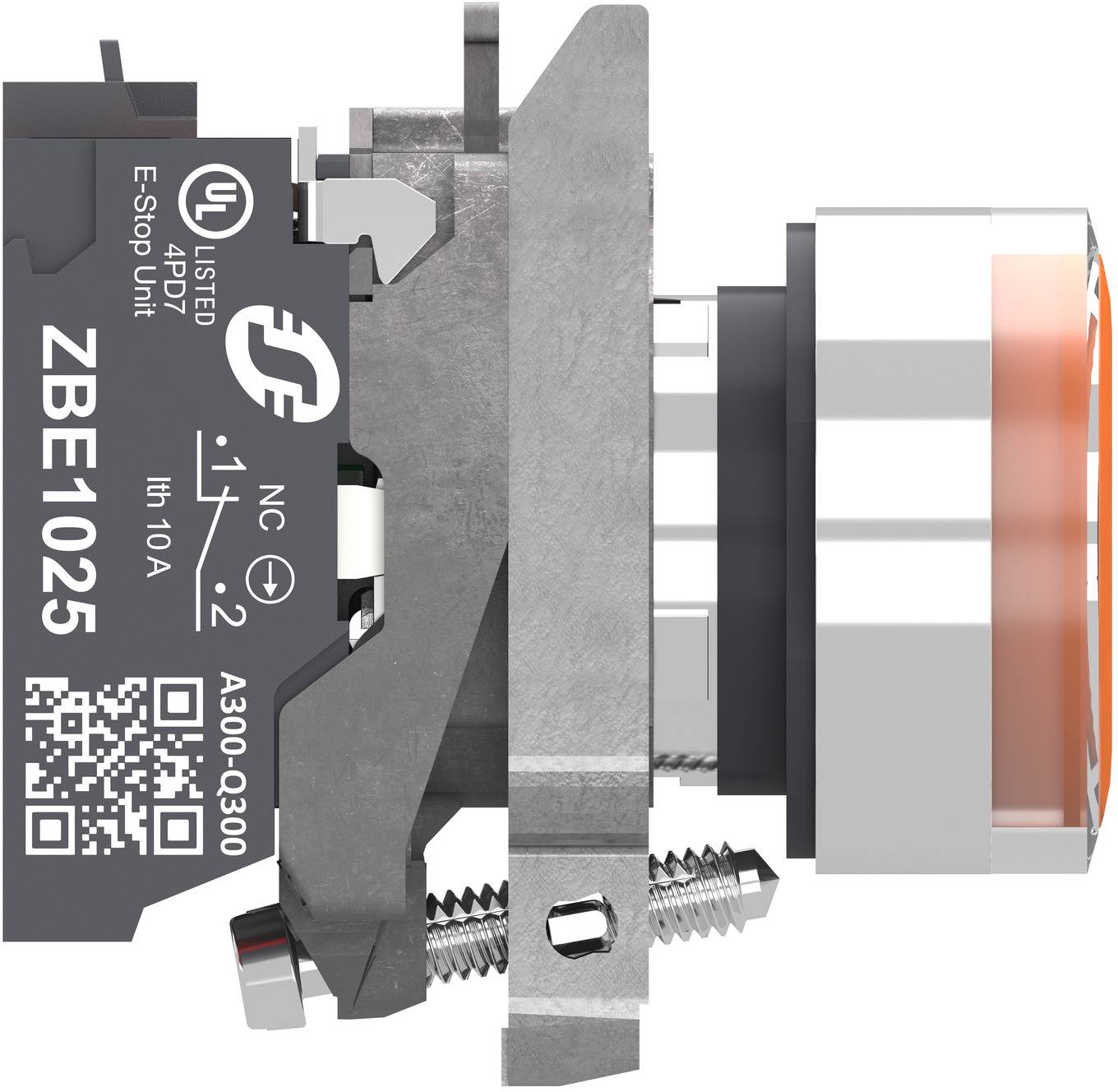 Schneider Electric XB4BW35B55 Tilbehør til fordelerskab Trykknap med lys 1 stk-2