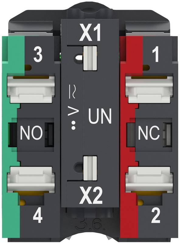 Schneider Electric XB5AW31B55 Tilbehør til fordelerskab Trykknap med lys 1 stk-3