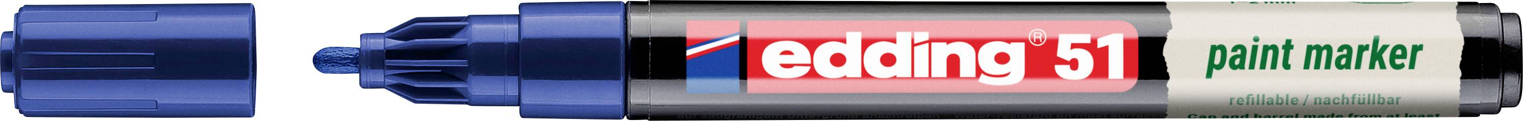 Edding 51 EcoLine 4-51-003 Lakmarker Blå 1 mm, 2 mm