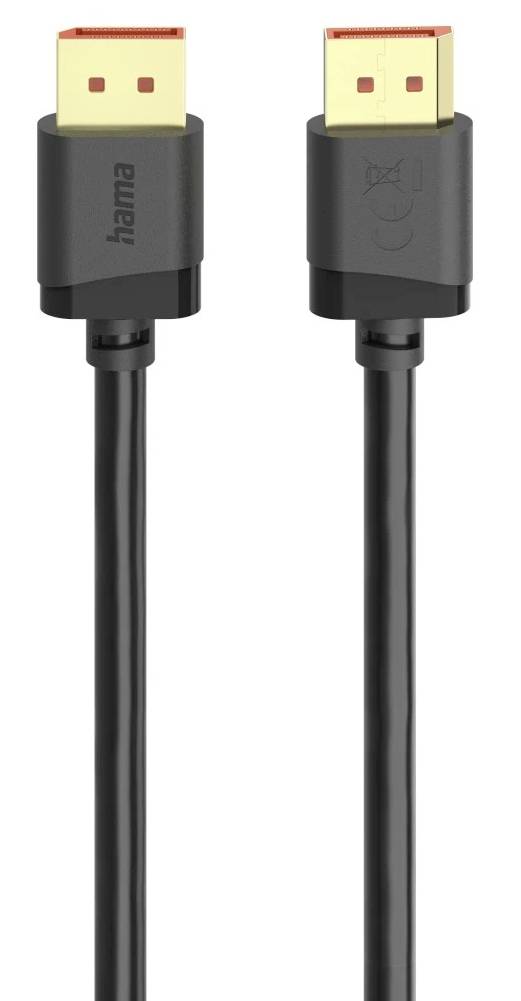 To sorte HDMI-kabelkonnektorer med forgyldte stik, vist side om side på en hvid baggrund.