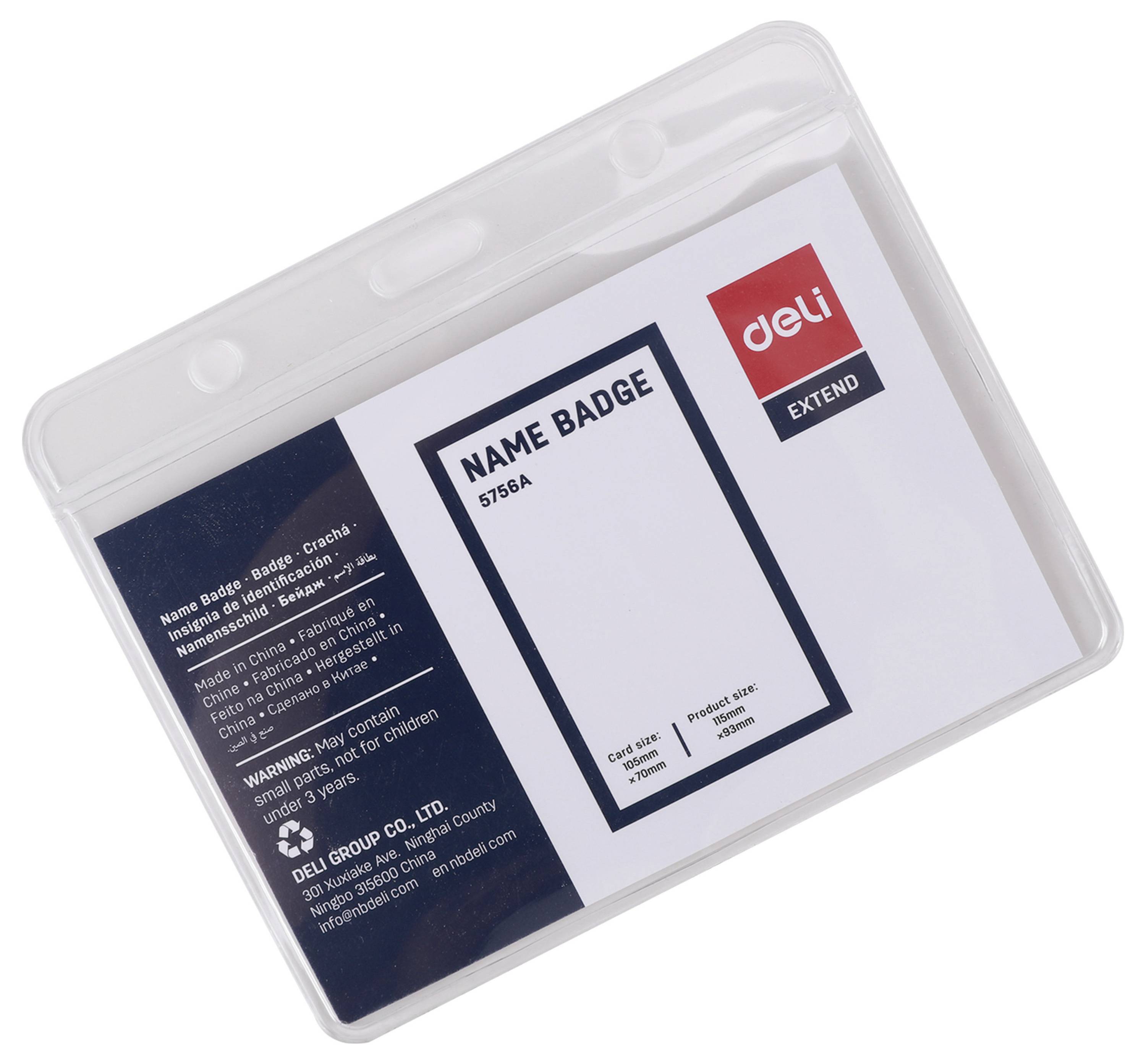 DELI D651235 Navneskilt E5756A (B x H) 105 mm x 70 mm 50 stk-1