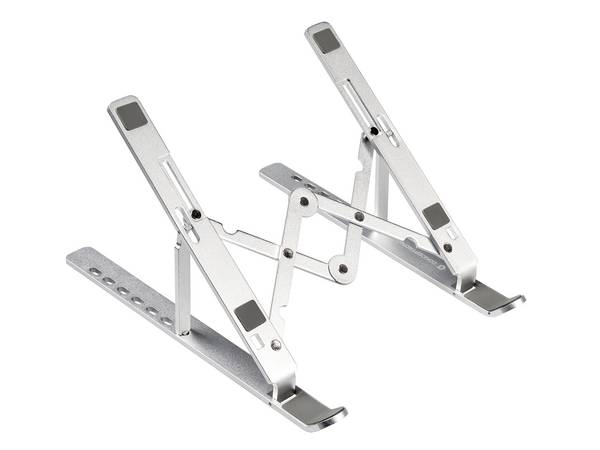 Conceptronic THANA04S ERGO Foldable Aluminum Laptop C Notebook-stander med kølefunktion neigbar