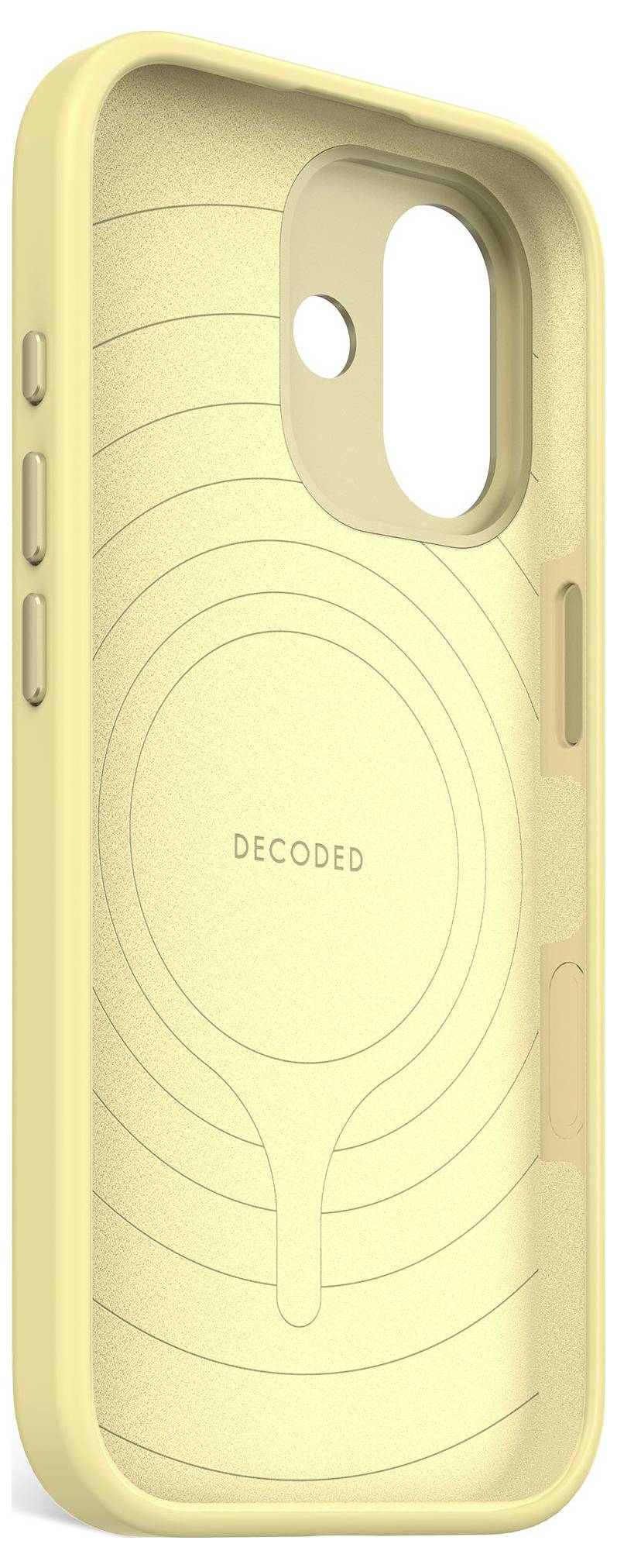 Decoded Decoded AntiMicrobial Silicone Backcover Mobiltelefon backcover iPhone 17 Gul D25IPO17BCS9YW-2