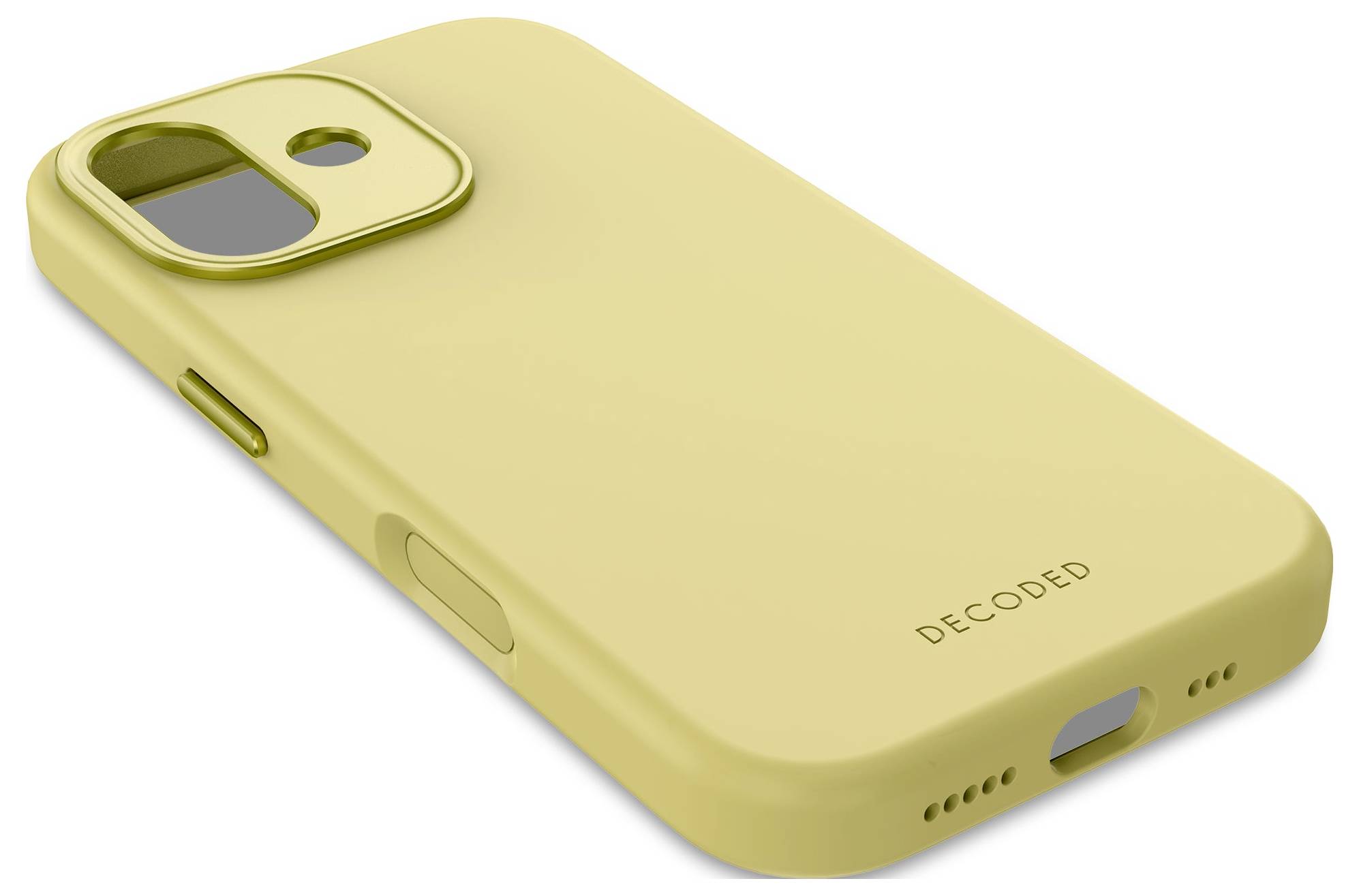 Decoded Decoded AntiMicrobial Silicone Backcover Mobiltelefon backcover iPhone 17 Gul D25IPO17BCS9YW-4
