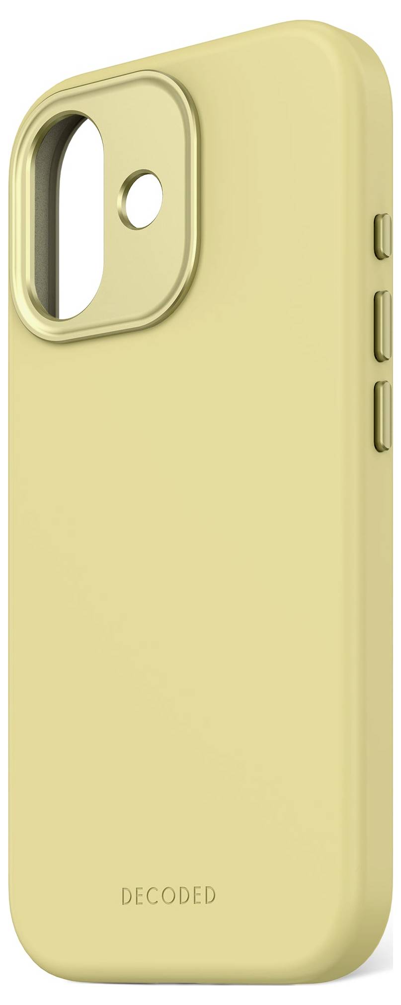 Decoded Decoded AntiMicrobial Silicone Backcover Mobiltelefon backcover iPhone 17 Gul D25IPO17BCS9YW-5