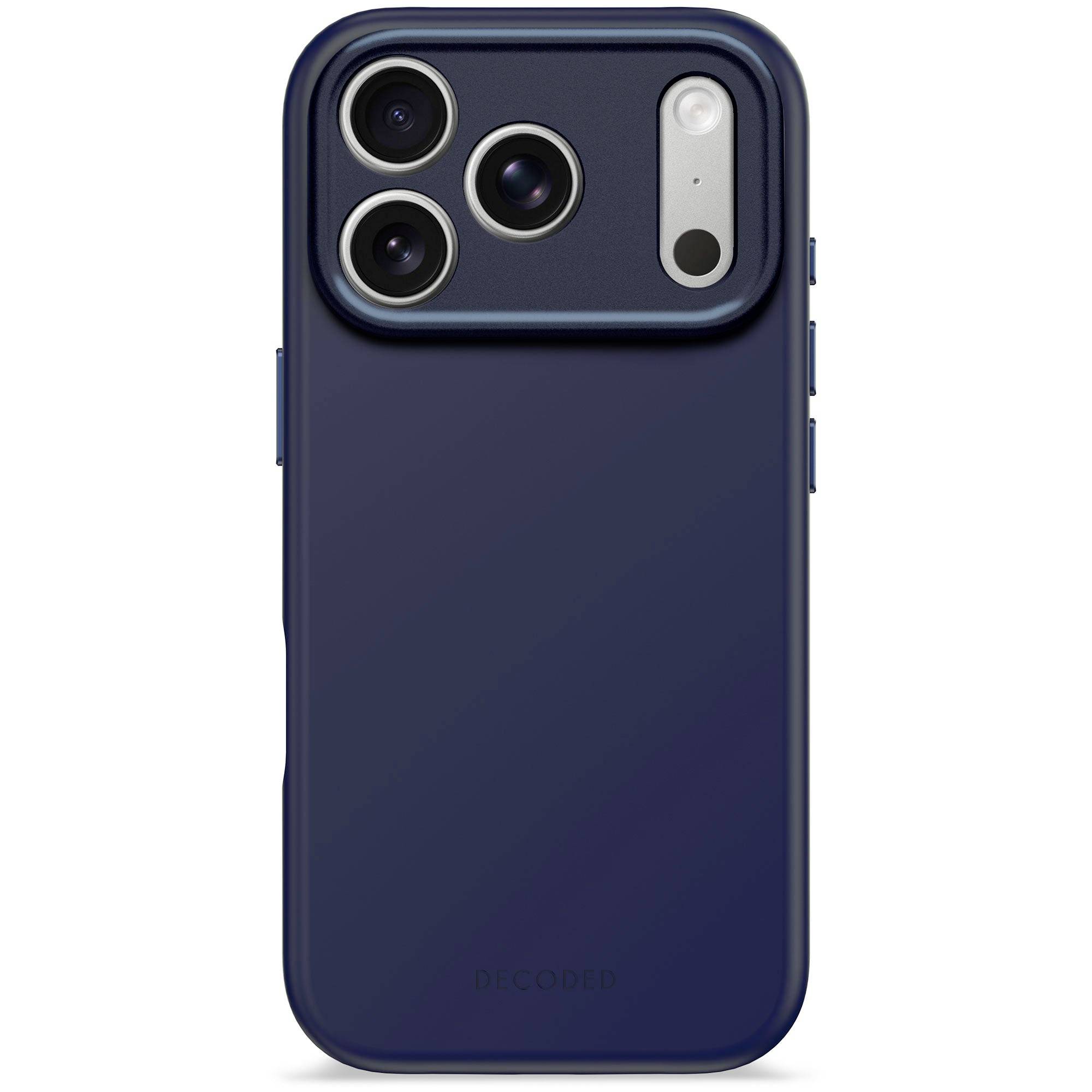 Decoded AntiMicrobial Silicone Mobiltelefon backcover iPhone 17 Pro Navy D25IPO17PBCS9TY-0