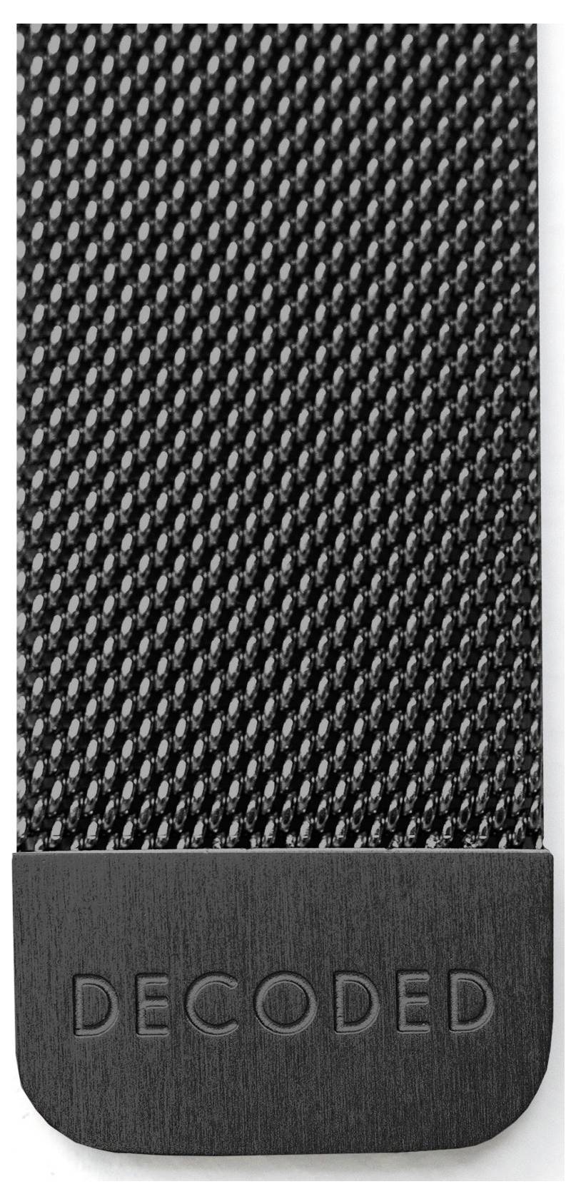 Decoded Decoded Milanaise Traction Strap 38/40/4 Armbåndsstrop Sort-1