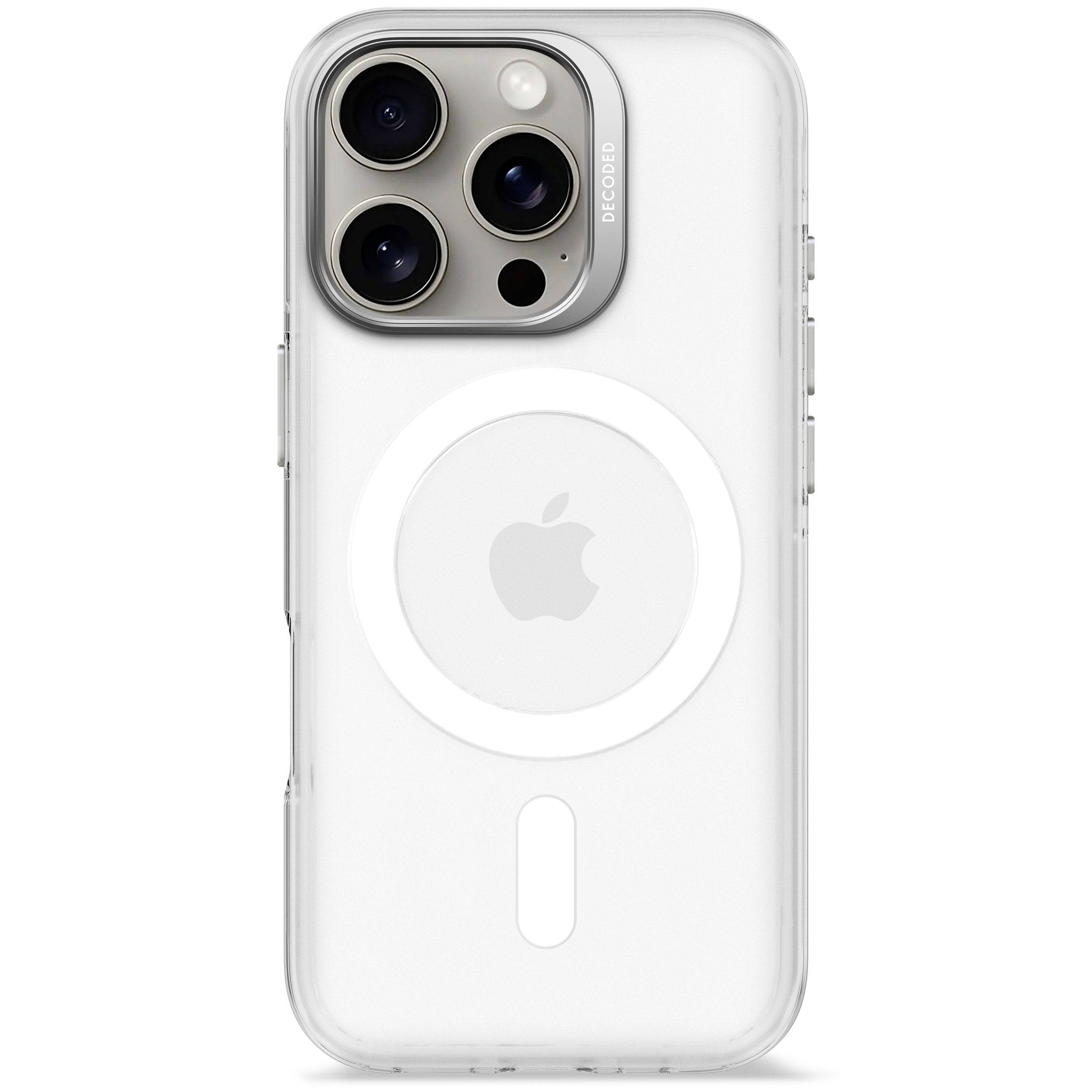Decoded Decoded Recycled Plastic Backc. iPhone 1 Mobiltelefon backcover iPhone 16 Pro Transparent, Hvid D25IPO16PBCT2FE-0