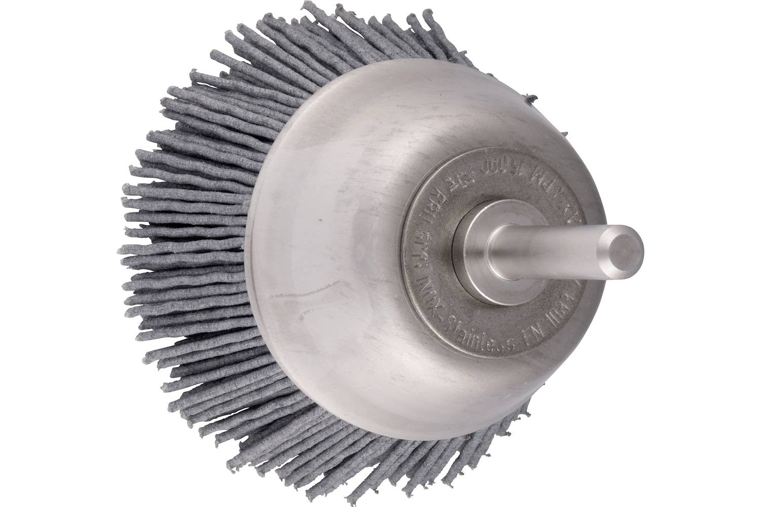 PFERD TOOLS HEST PFERD INOX-TOTAL kopbørste uperet RBUIT Ø50 mm skaft-Ø6 mm SiC-filament-Ø0,90 mm korn 180 TBUIT 5010/6 -0