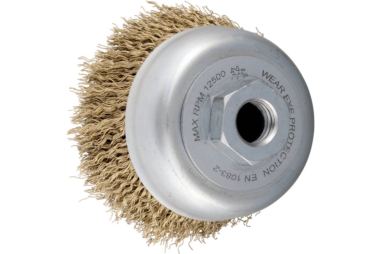 PFERD TOOLS HEST PFERD Grydebørste uplukket TBU dia. 60 mm M14 messingbelagt stålflettråd-dia. 0,25 mm vinkelsliber POS -0