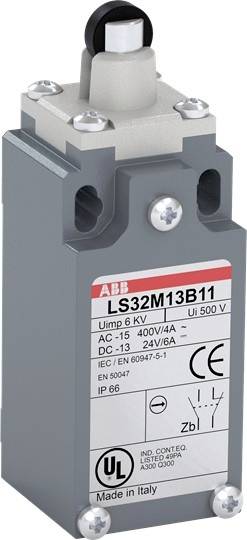 ABB 1SBV013713R1211 LS35M13B11 Stopkontakt 10 A Kuppel-stødstang IP66 1 stk-0