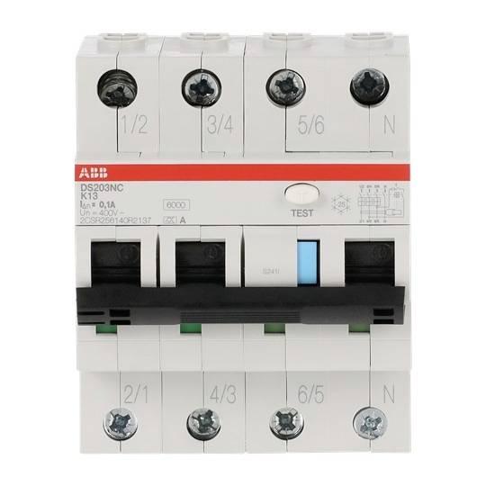 ABB 2CSR256140R2137 FI-sikkerhedsafbryder/automatsikring 13 A 0.1 A 415 V-0