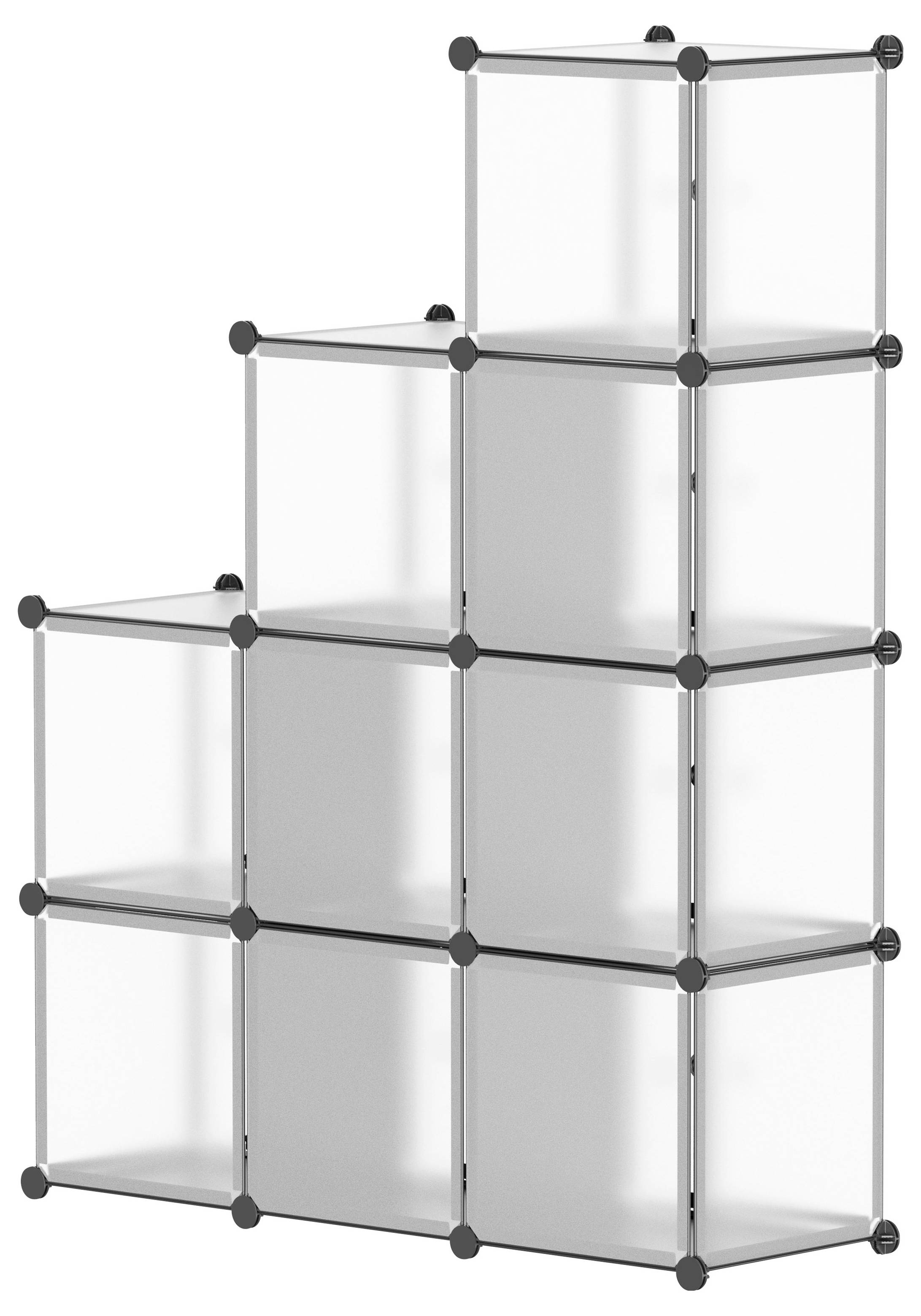 TOOLCRAFT TO-11386269 Cube 5 kg (B x H x T) 300 x 300 x 300 mm PP, Blankt stål Halvtransparent-1