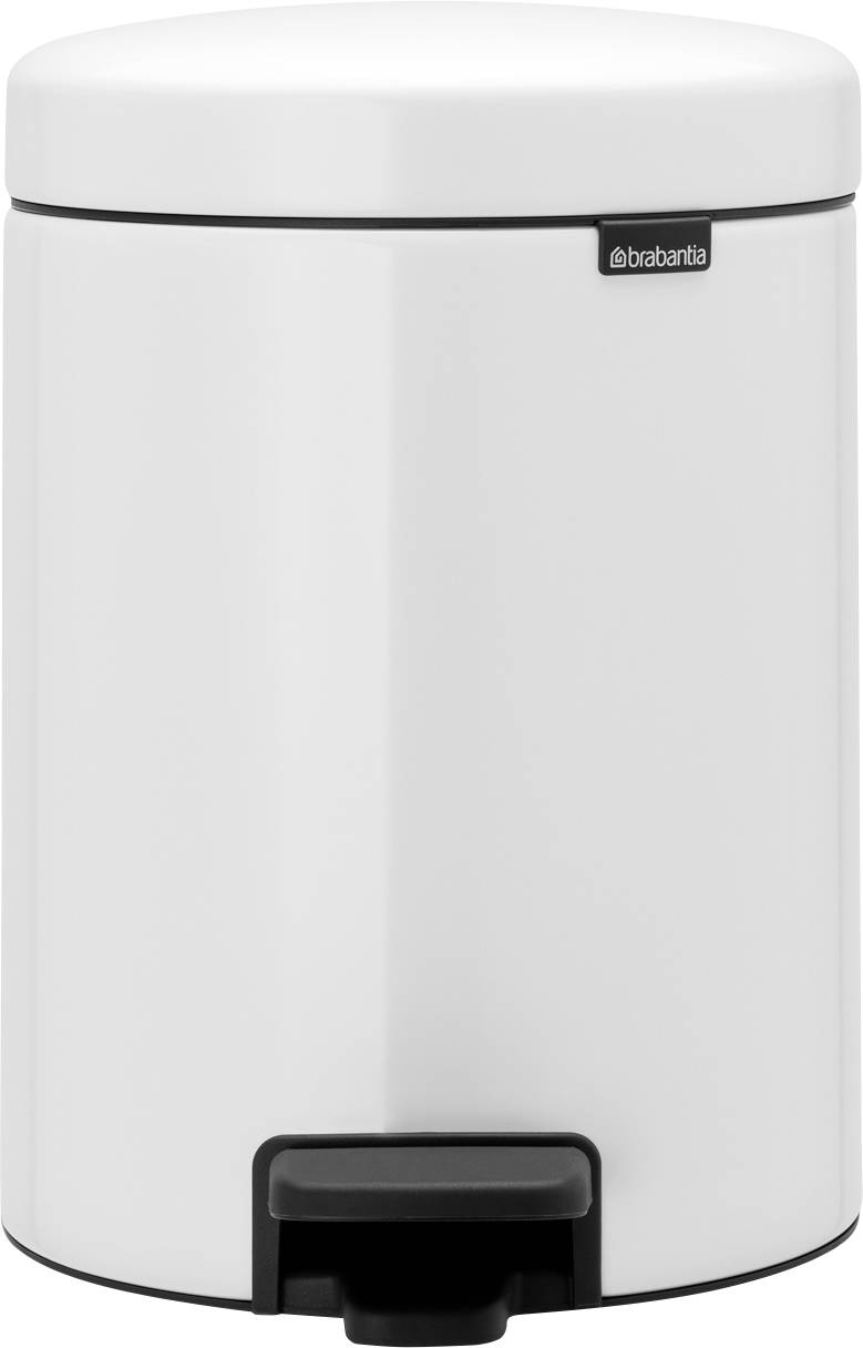 brabantia 8710755112065 8710755112065 Pedalspand 5 l Stål (B x H x T) 205 x 291 x 272 mm Hvid 1 stk