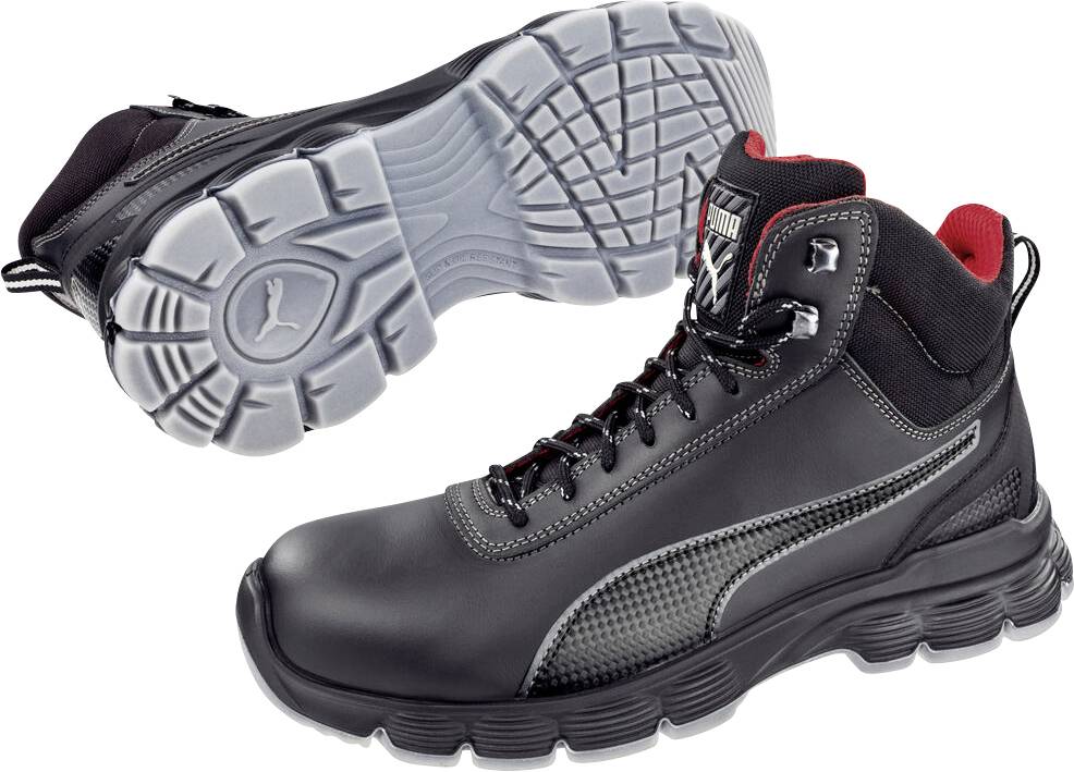 PUMA CONDOR BLACK MID S3L ESD FO SR 630101202000040 Sikkerhedssko S3L Skostørrelse (EU): 40 Sort-grå 1 Paar