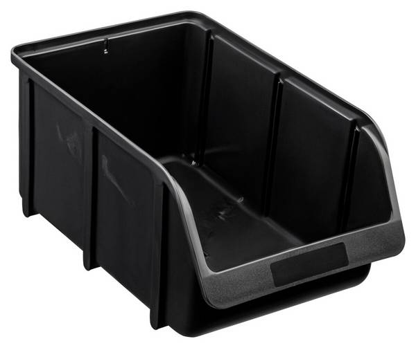 Hünersdorff 674500  Opbevaringsboks  Kan stables (B x H x T) 207 x 155 x 332 mm Sort 1 stk