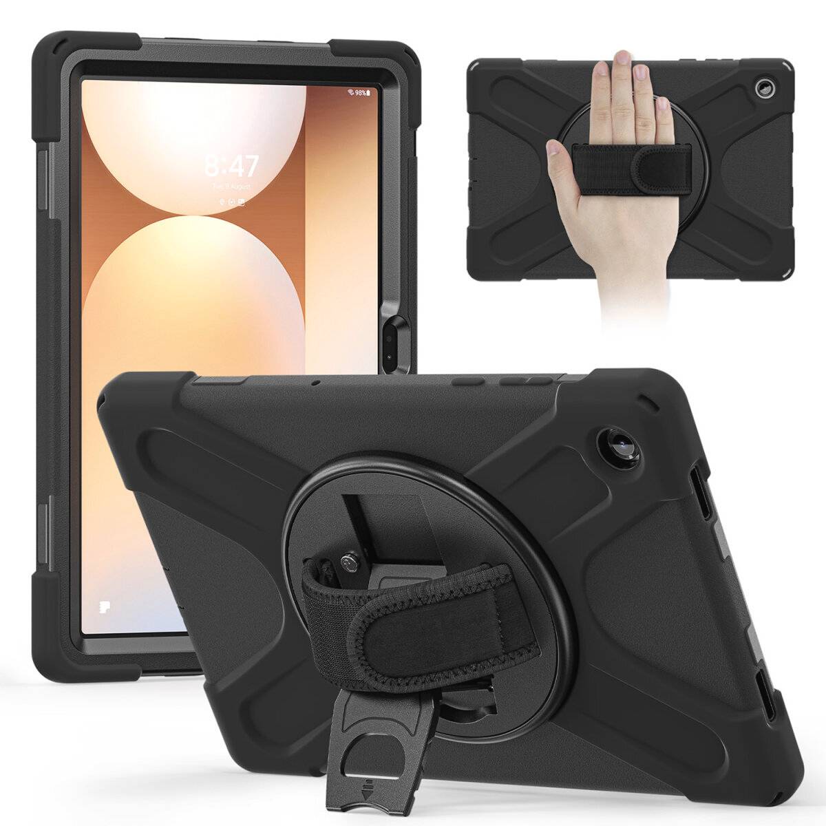 4Smarts Rugged Case Grip Tablet-cover Samsung Galaxy Tab A11 Backcover Sort-0