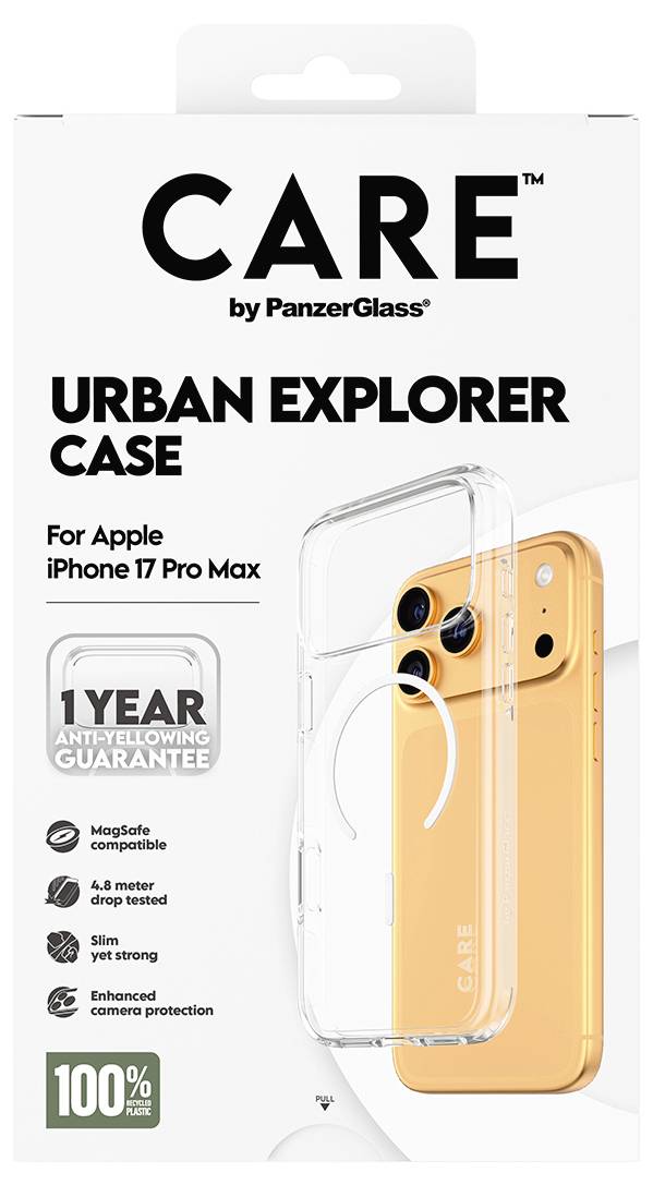 PanzerGlass CARE Flagship Explorer Mobiltelefon backcover Apple iPhone 17 Pro Max, iPhone 18 Pro Max Transparent Indukti-2