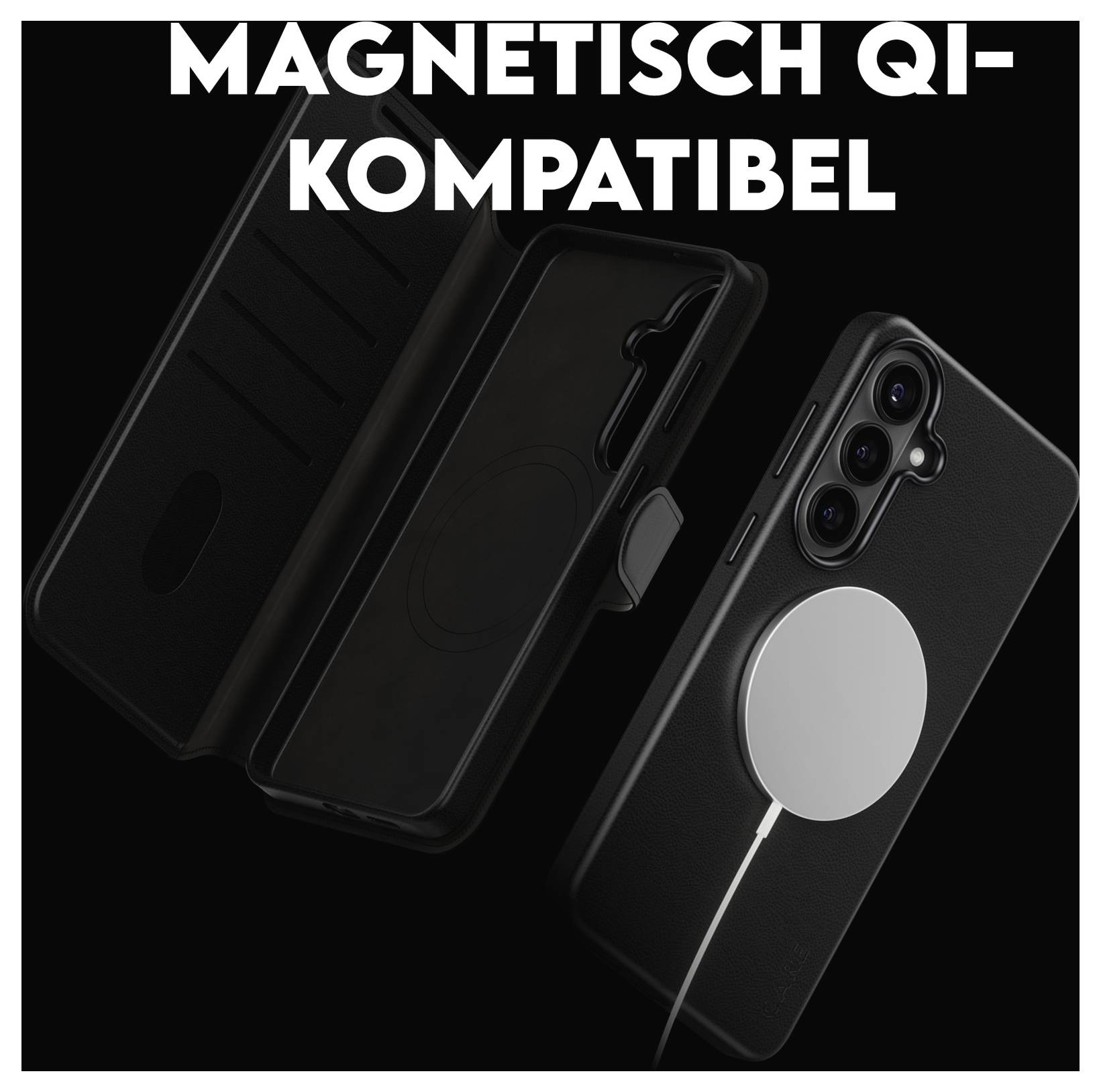 PanzerGlass CARE Tango 2-in-1 Brochure Samsung Galaxy S26+ Sort Induktiv opladning CR21503-3
