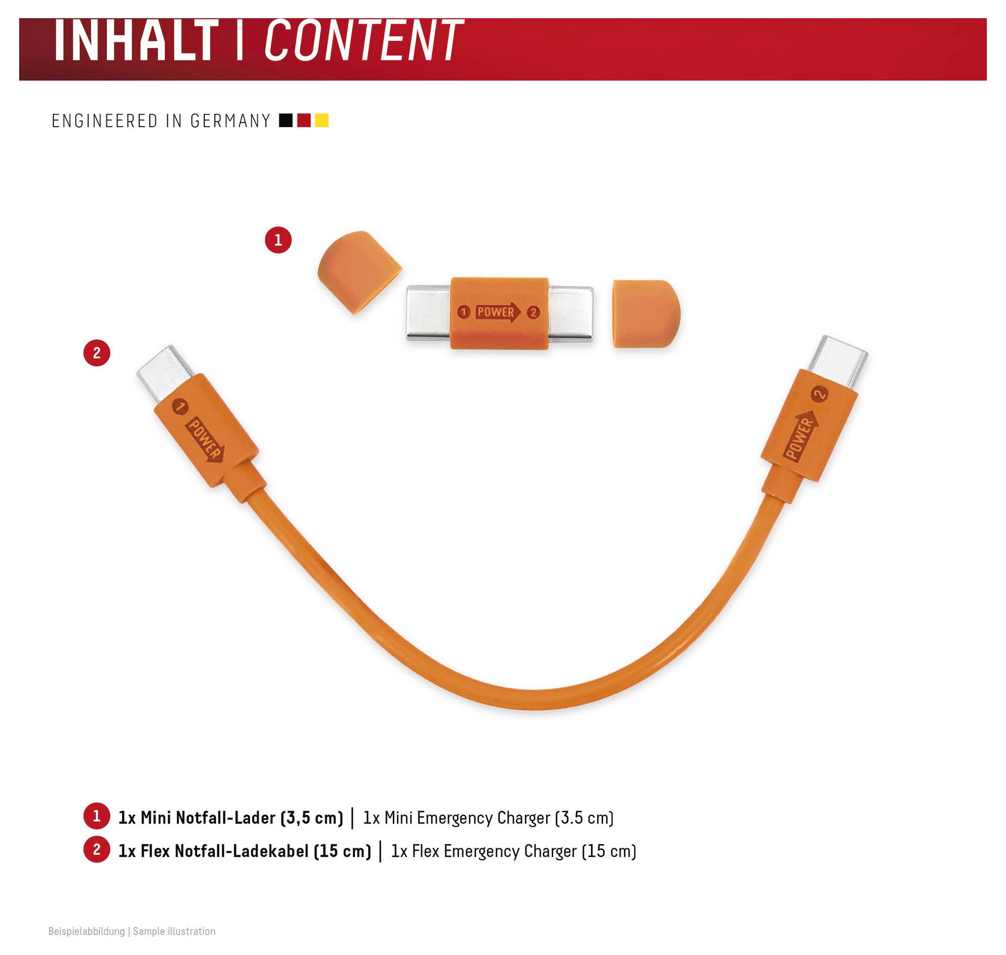 DISPLEX USB-C kabel USB-C® 0.15 m Orange 02190-2