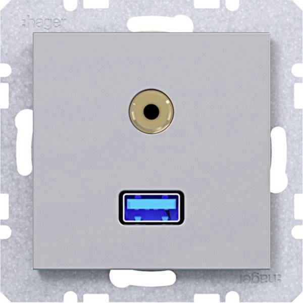Hager Audio-stikdåse Titan WAF4381TA 1 stk