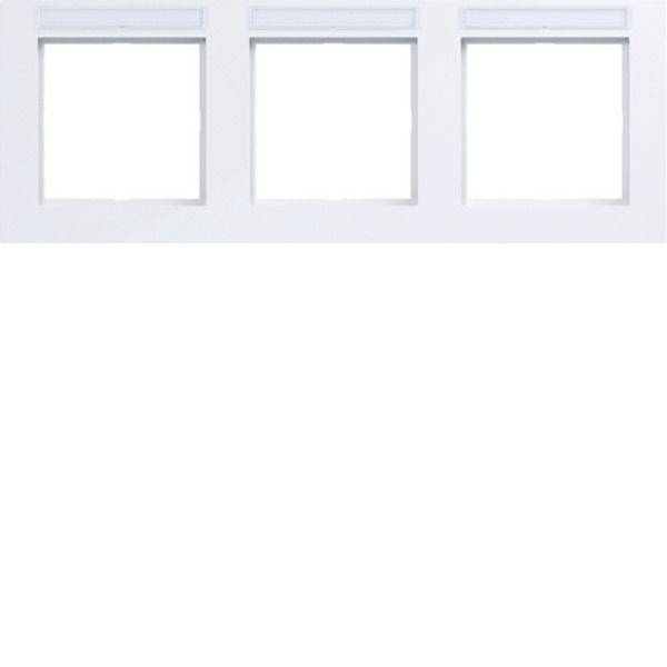 Hager Rammer Ramme Lys hvid (blank) WAD6302WG 1 stk