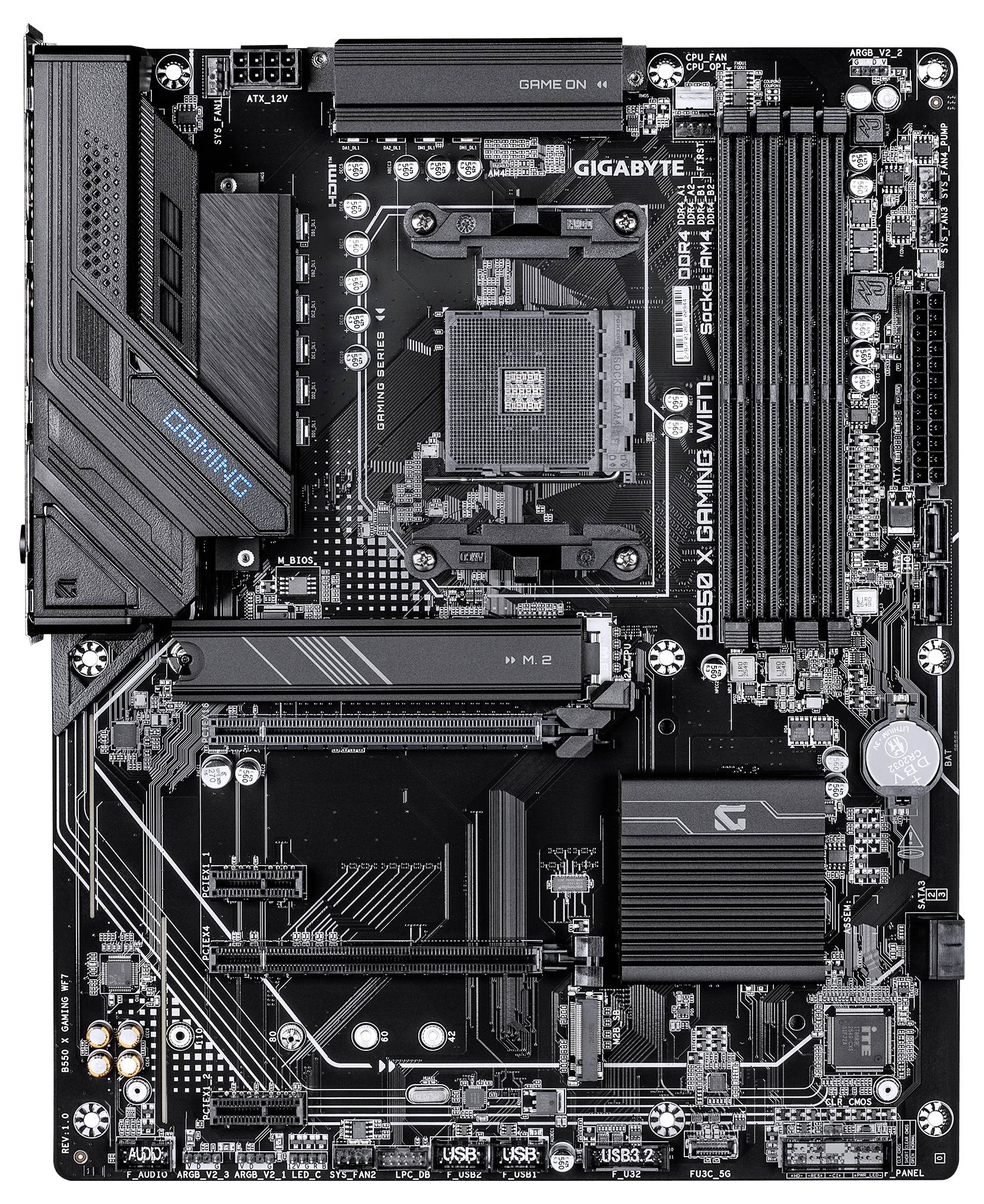 Gigabyte B550 X GAMING WIFI7 AM4 4xDDR4 Bundkort Sokkel AMD AM4 Formfaktor ATX-1