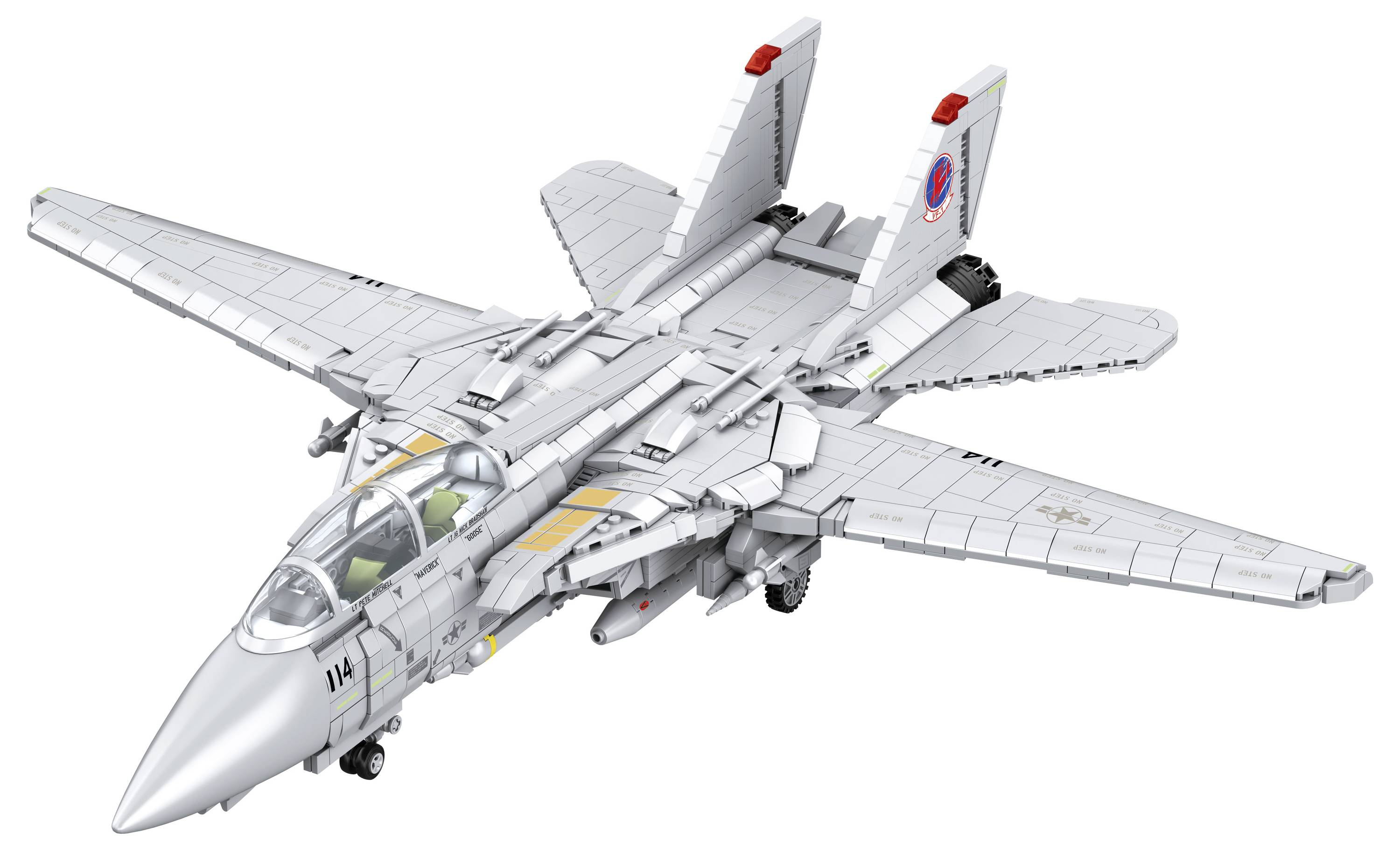 Revell 00963 Maverick's F-14A Tomcat "Top Gun" - Brick System Byggesæt 1:32-2