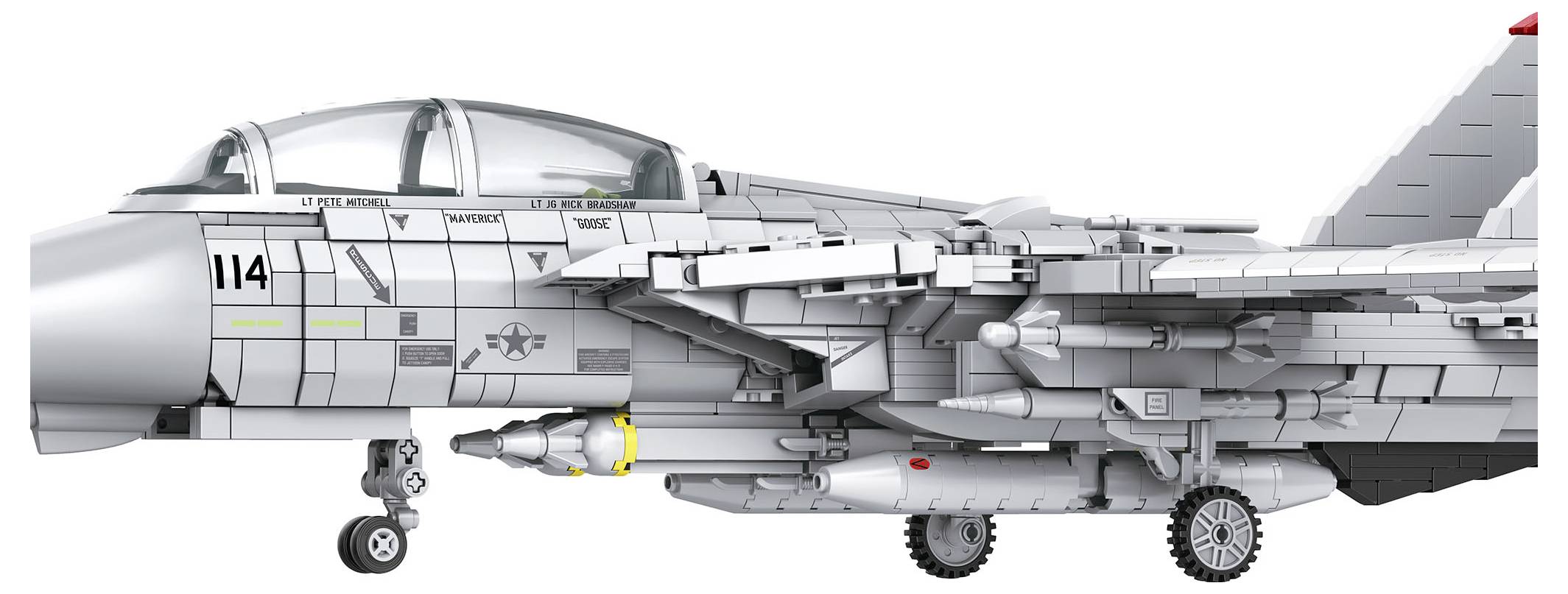 Revell 00963 Maverick's F-14A Tomcat "Top Gun" - Brick System Byggesæt 1:32-5