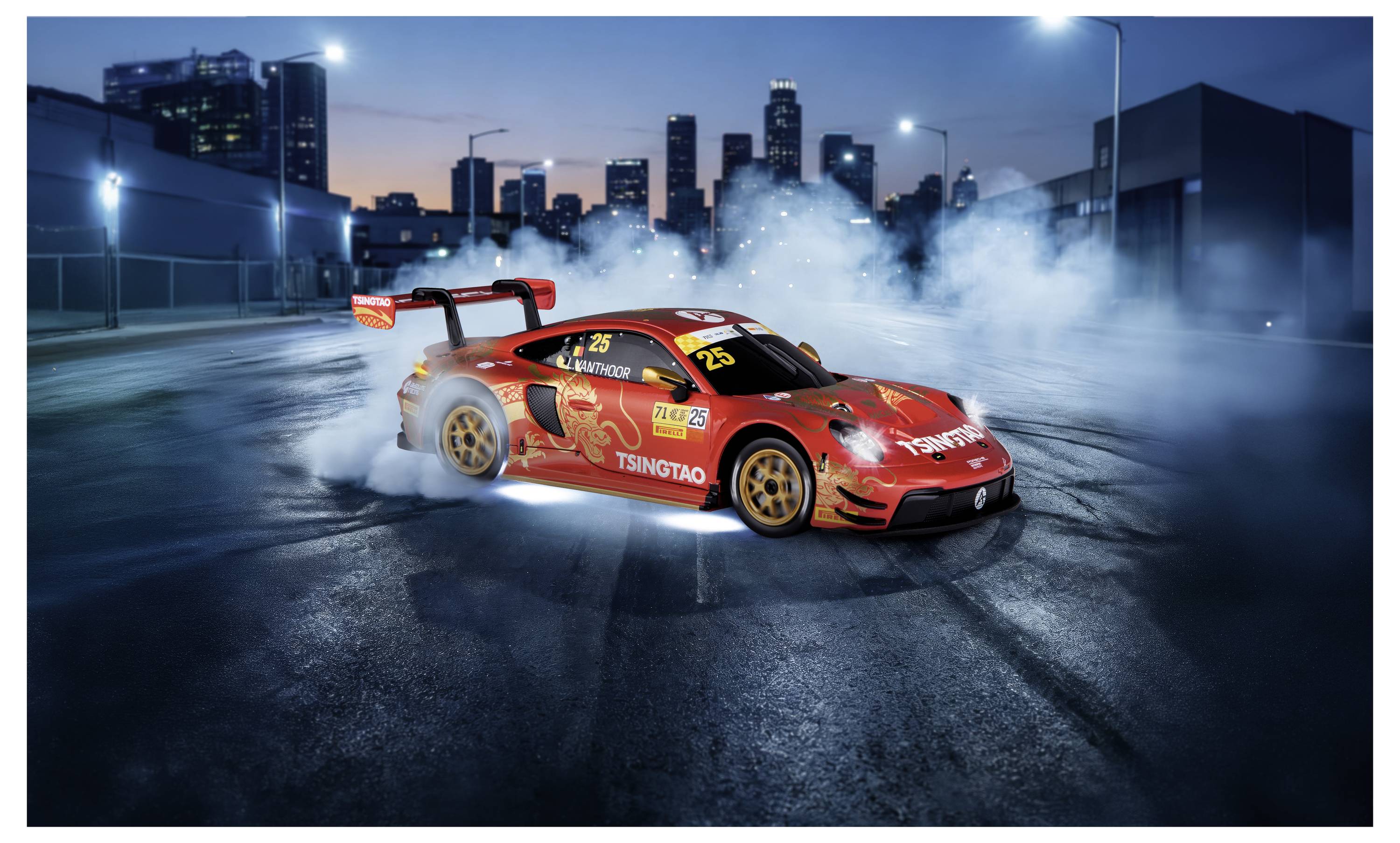 Carrera 370242001 Drift – Professional RC Porsche 911 GT3 R "Absolute Racing, No.25" Macao GP 2024 1:24 RC-modelbil Elek-10